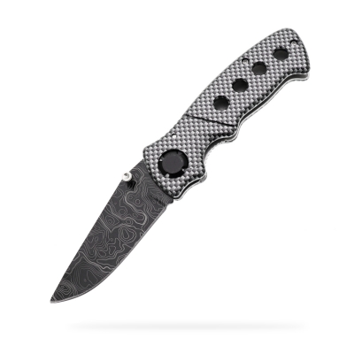 Camo Folding Knife EDC Cool Sharp Tactical Foldable Compact with Belt Clip Liner Lock for Outdoor Fishing Aluminum Anodized