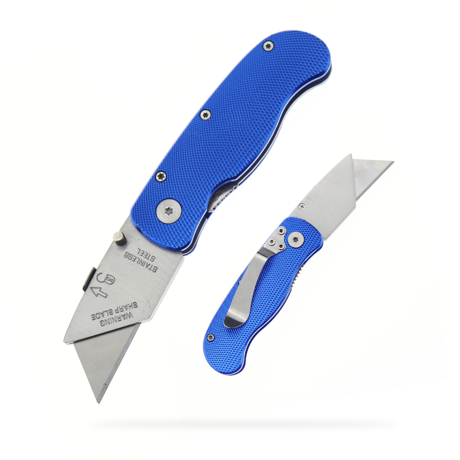 Folding Utility Knife Medium Paper Knife Paper Cutter Carton Cutting Knife Blade Easy To Replace Stainless Steel Material Portable