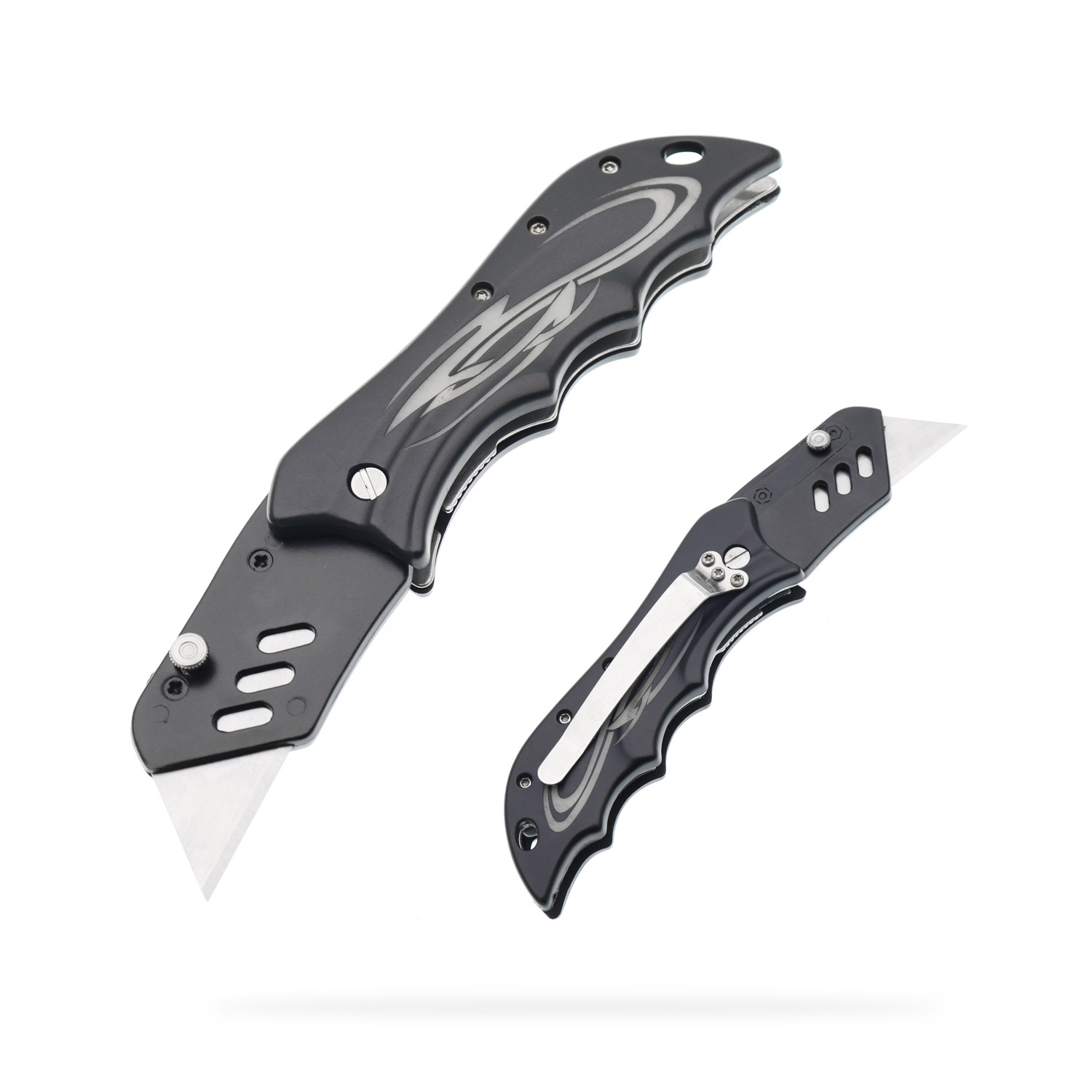 Factory Direct Supply Folding Utility Knife Manual Knife Media Knife Cutter Paper Knife Unboxing Knife Express Unpacking Cross-border Independent Station