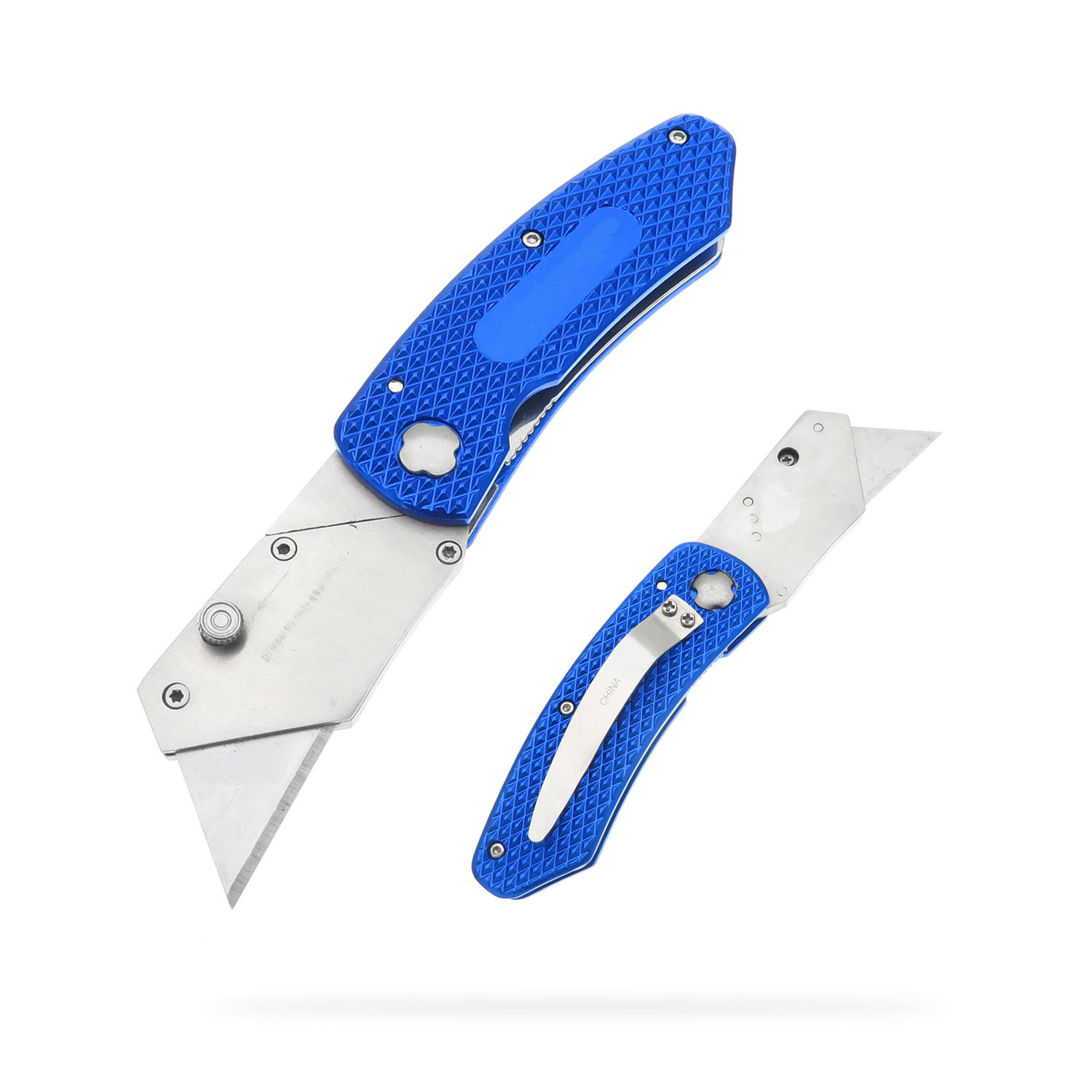 Cross-border e-commerce folding utility knife stainless steel portable express unboxing cutting box opening warehouse aluminum alloy folding knife