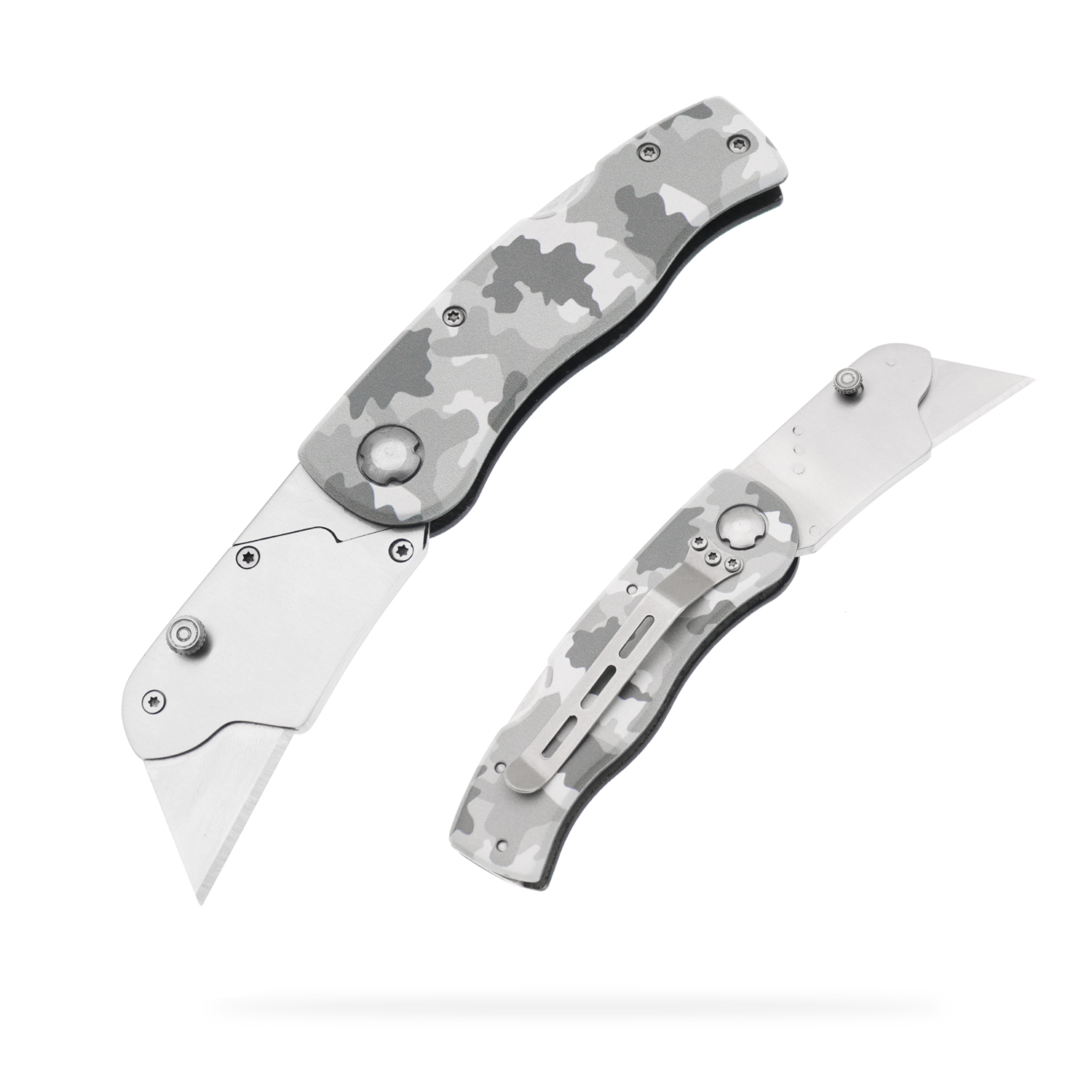 Source Manufacturer Stainless Steel Folding Utility Knife Utility Knife Back Lock Aluminum Alloy Manual Knife Medium Paper Knife