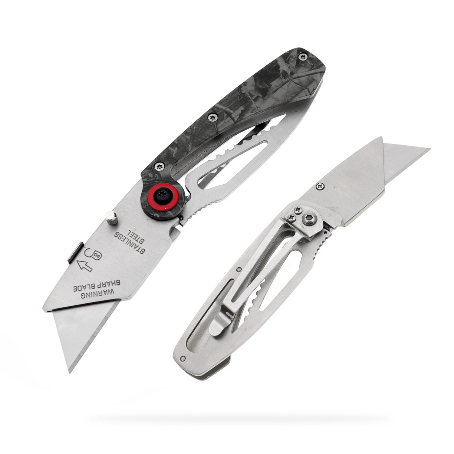 Utility Knife, Yangjiang Jinlangda, Manufacturer, Camo Small Utility Knife Everyday Carry Quick Change SK5 Blade Folding Pocket Knife Safety Lock Razor Sharp mini EDC Box Cutter