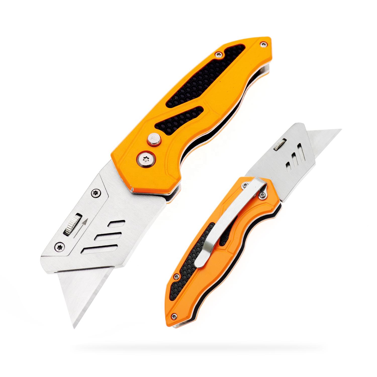 Utility Knife, Yangjiang Jinlangda, Manufacturer, Hot Selling Utility Knife, Heavy-Duty Box Cutter Samples Quick-Change Blade Cutting WallPaper Hand Tool Durable Stainless Steel