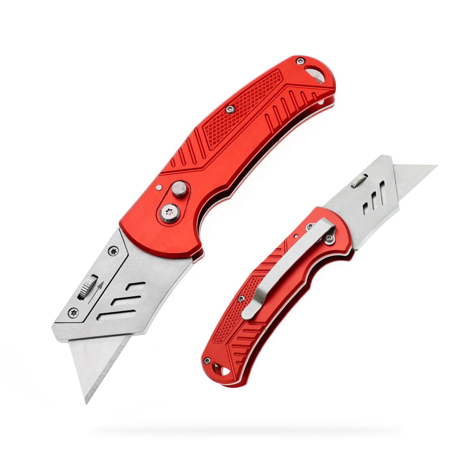 Utility Knife, Yangjiang Jinlangda, Manufacturer, Utility Knife Stainless Steel Aluminum Body SK5 Razor Sharp Blade Box Opener Home Improvement Diy For Outdoor Camping Gardening