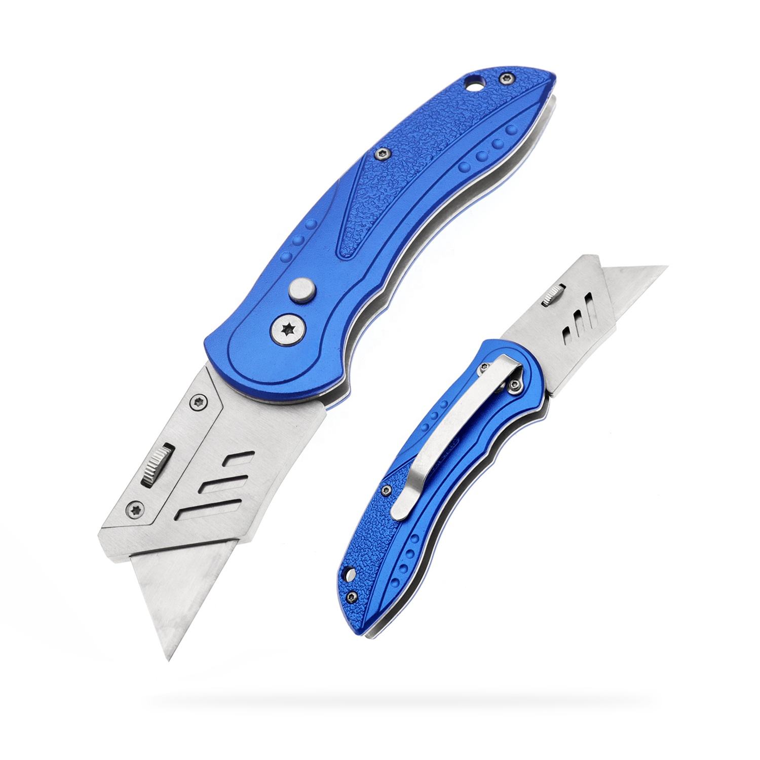 Utility Knife, Yangjiang Jinlangda, Manufacturer, Factory Source Stainless Steel Folding Utility Knife Box Paper Cardboard Ropes Cutter Diy Home Improvement Precision Cutting